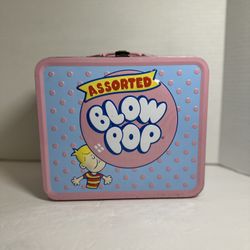 VTG  BLOW POP METAL LUNCH BOX HIGH GRADE BRIGHT COLORS