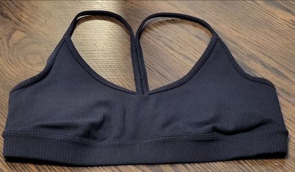 Sports Bra Alo Yoga Black Size Medium