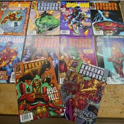 LOT 10 MARVEL COMIC BOOKS IRON MAN NOV #10 ; DEC 96 #2; JAN #12; JAN 97 # 3; FEB #13; MAR 97 #5; APR 97 #6 ;MAY 97 #7 ;JUNE 97 #8; JULY 97 #9  1747399