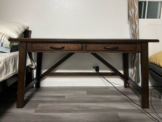 Rustic wooden desk