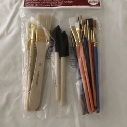 Craft Smart 25 Pc Assorted All Purpose Paint Brushes - NEW