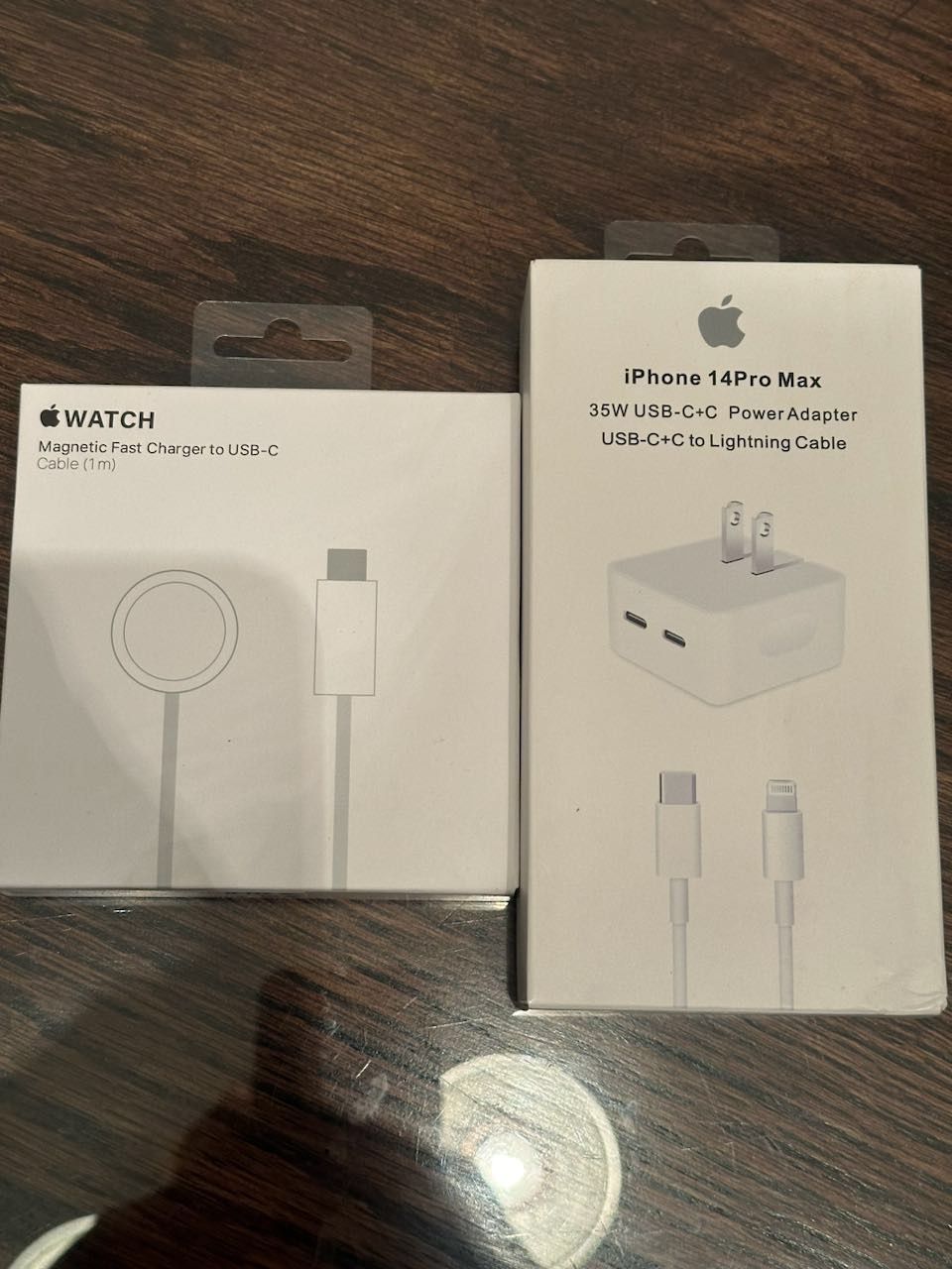 35W Dual Adapter + USBC To Lightening + Apple Watch Charger 