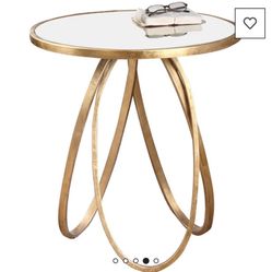 Mirrror End Table 