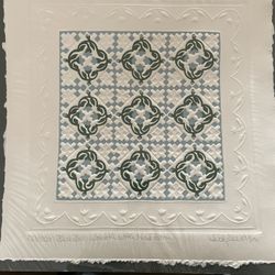 Judy Severson Signed, Numbered,  Blue Bell Wreath 