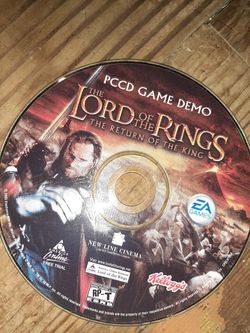 Lord of the rings pc demo disc