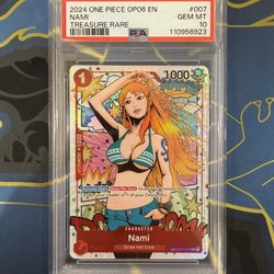 Nami Treasure Rare Psa 10