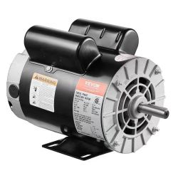 74#3.7HP Air Compressor Motor, 3450RPM Electric Motor, 230V 17.2 Amps, 5/8" Keyed Shaft 56 Frame, 1.88" Shaft Length, Single Phase, CCW/CW Rotation (F