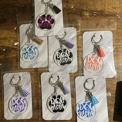 Dog Mom/Dad Keychains