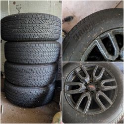 20" OEM GMC Sierra Elevation Wheels & Tires (Set of 5) – 275/60R20