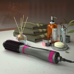 Hair Dryer Brush Blow Dryer Brush Salon Styler Hair Dryer and Volumizer with Three Interchangeable Barrels

