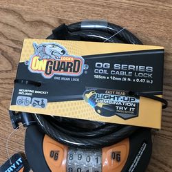 Og series coil cable lock