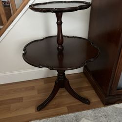 Chippendala Pie Table My Mother’s Chippendale Antique Two-TierPie Crust Table