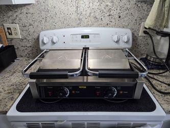 VEVOR Commercial Double Panini Press / Contact Grill – Used