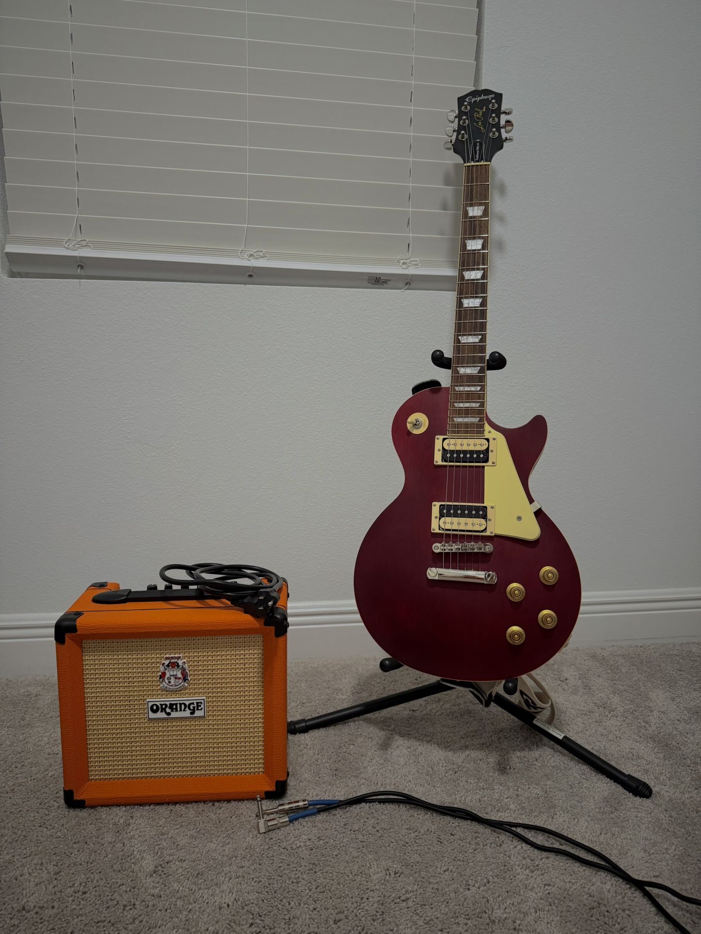 Les Paul Epiphone Trad Pro IV + Orange Crush 12 AMP