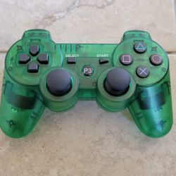 PS3 Controller - Transparent Green - Crystal Green - Playstation 3