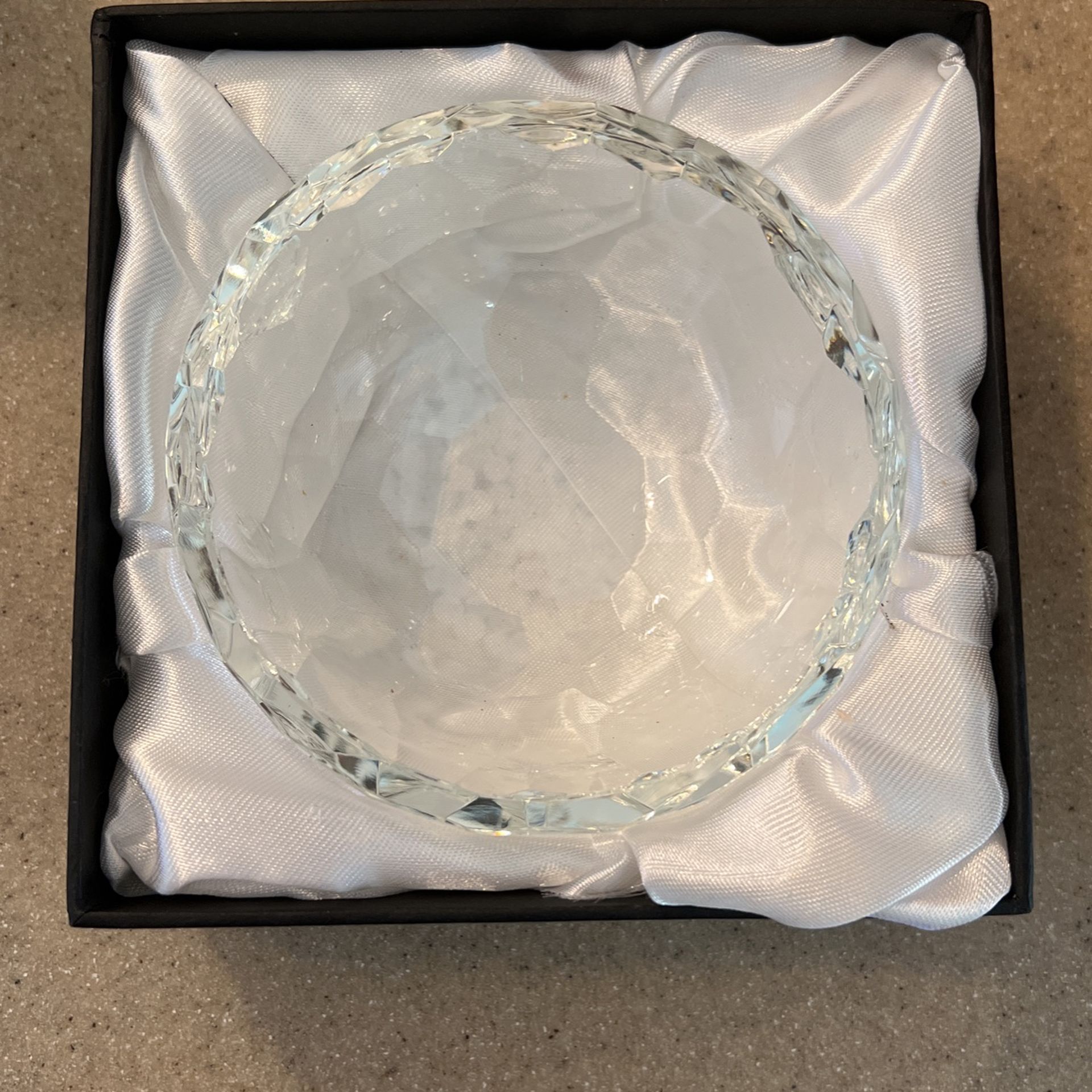 Crystal Bowls Oleg Cassini New & Signed