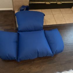 Blue Chair Cushion For Egg  Chair 