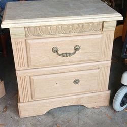 Vintage Night Stand Light Oak