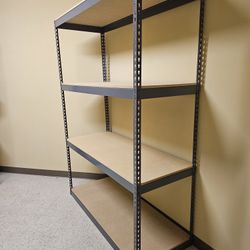 Office Supply Garage Storage Racks 60 in W x 24 in D Shelving 4 Tier Similar To Uline Delivery Available