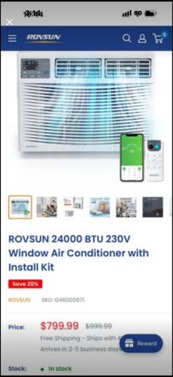 (BRAND NEW)🔥🔥CLEARANCE SALE/ROVSUN 24000 BTU 230V Window Air Conditioner with Install Kit/KO-DLZ