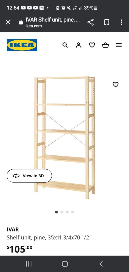 SOLD - IVAR Ikea Bookshelf 
