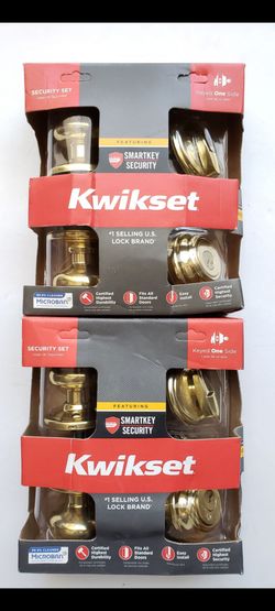Kwikset Smartkey juno brass Entry lock sets