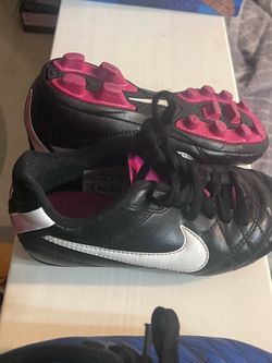 Soccer cleats pink