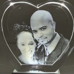 Valentine’s Day Heart Crystal – Custom Photo Gift