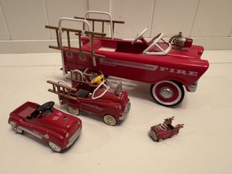 5 Die Cast Fire Engine Set