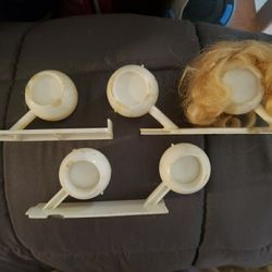 Vintage Babie Wig Stands And Wig