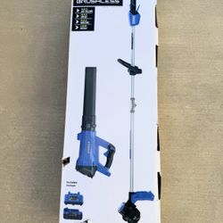 Kobalt 24-volt Cordless Battery String Trimmer and Leaf Blower includes 4Ah and Charger