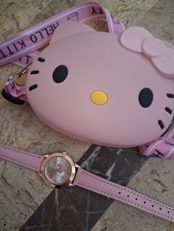 Hello Kitty, pink bag watch