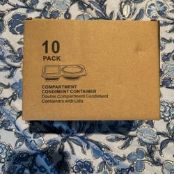 Compartment Condiment Containers $15