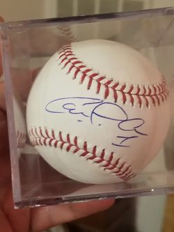 Autographed baseball