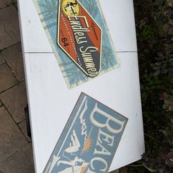 2 Metal Signs For summer 