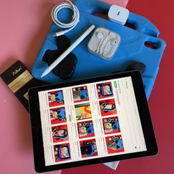 Apple IPad 6th Generation (9.7” Retina / Touch ID) 32GB with kids protective case, Pen & Accessories 