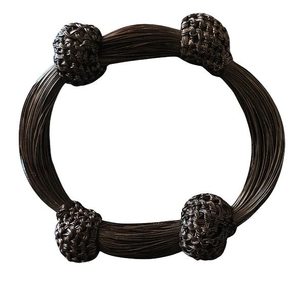 Women's vintage African elephant  Original hair bracelet