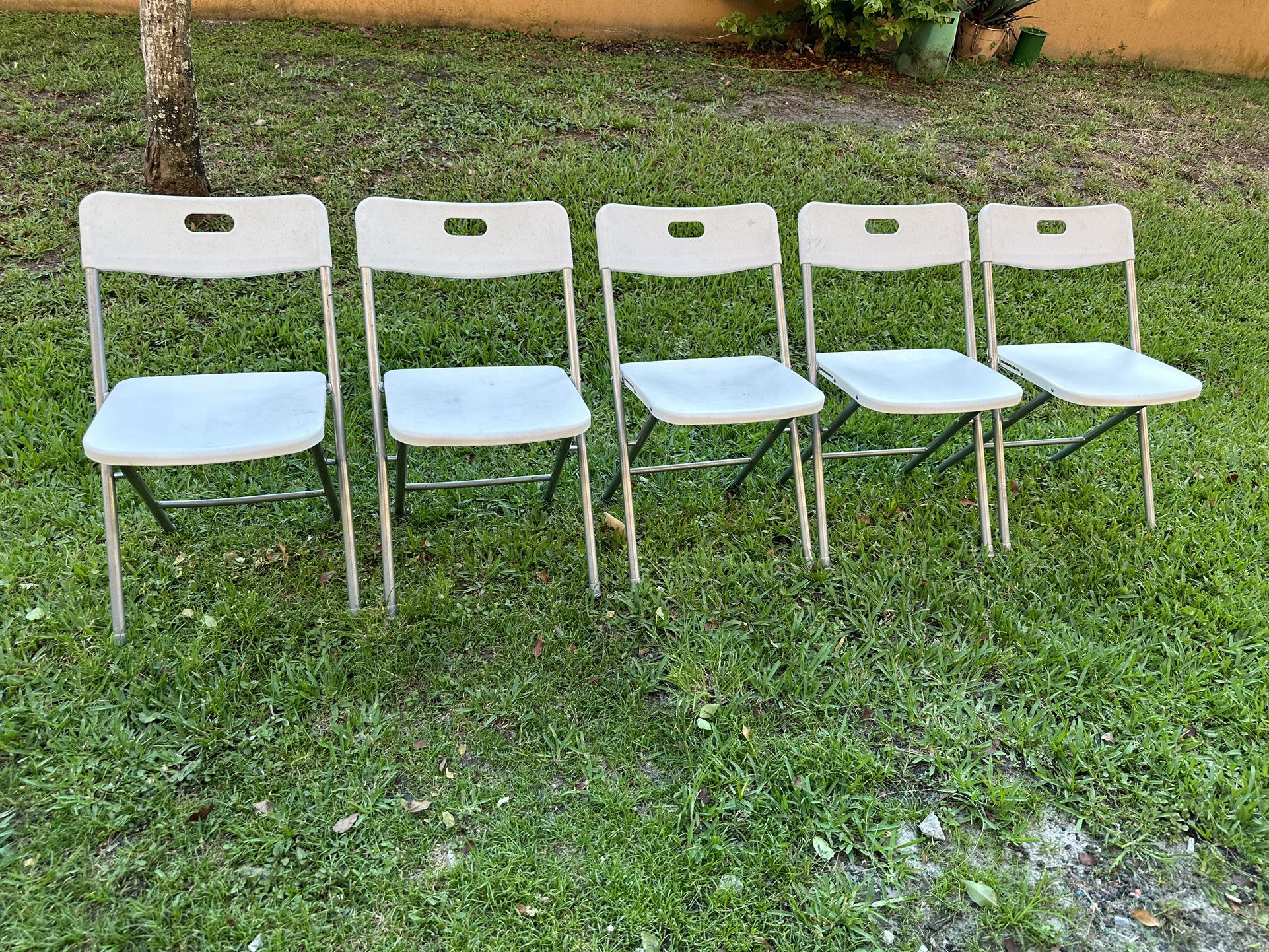 Five chairs