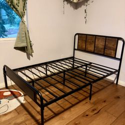 Bed frame. Almost New FULL size