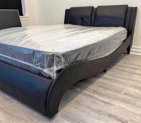 NEW QUEEN AND KING SIZE BED WITH MATTRESS AND FREE DELIVERY
