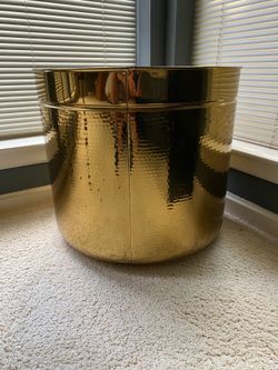 Large brass planter