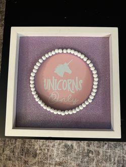 Unicorns Only girls room wall decor