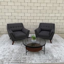 *Free Delivery* Modern Gray Chairs Couch Sofa