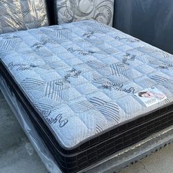 Full Size Mattress Pillow Top New 12”
