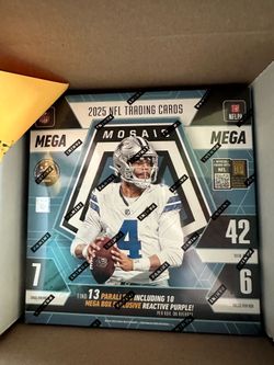 2025 NFL Mega Mosaic Box 13 Parallels/42 cards