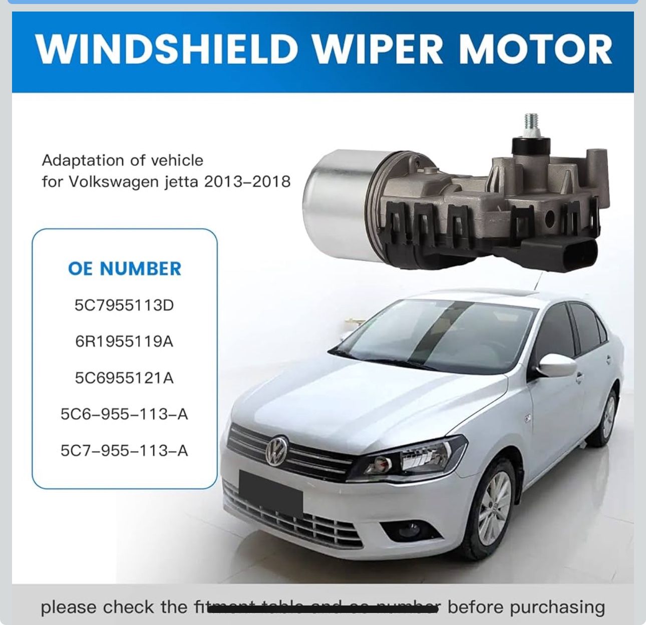 Windshield Wiper Motor
