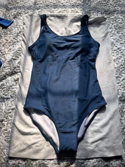Blue One Piece Bathing Suit