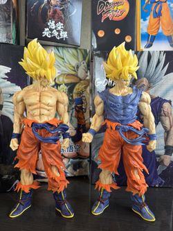 Large 38 Cm - Super Saiyan Goku, Two Styles , Dragon Ball