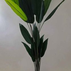 *** NEW LOW PRICE *** 7ft Faux Bird of Paradise in Blue Resin Planter @ Lasting Creations