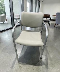 Herman Miller Aside Guest Chair – Silver & Vinyl | $400